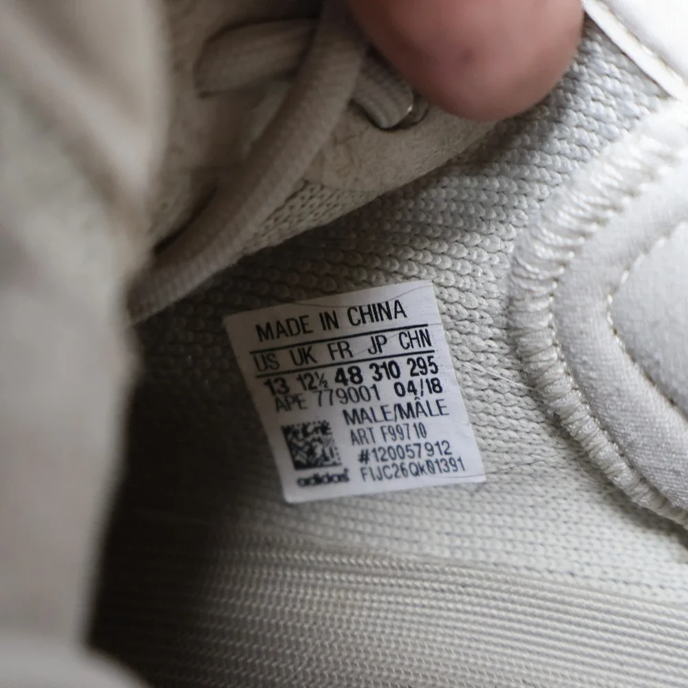 Adidas Yeezy Mens 13 Sneakers White Boost 350 V2 Sesame Knit Lace-Up Walking